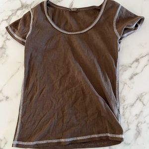 Brown brandy Melville shirt
